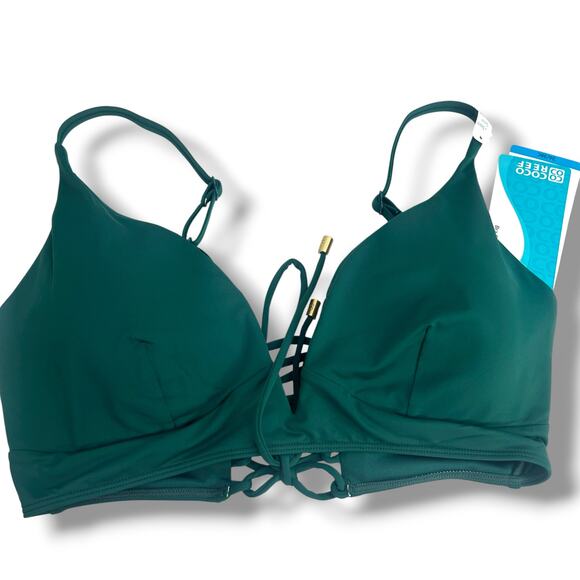 NEW Mix & Match Bikini Set Size Large 36/38C Green Tropical Coco Reef Raisins - Picture 11 of 15